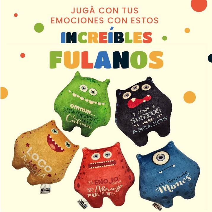 5% OFF - PACK X 5 MONSTRUOS CHICOS DE PLUSH SURTIDOS